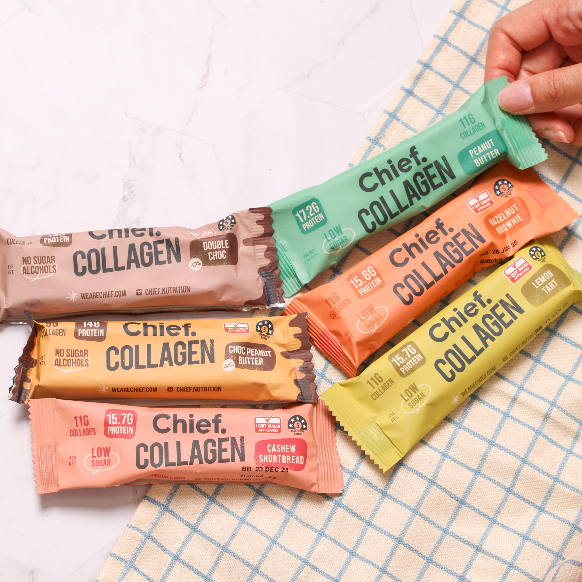 Double Choc Collagen Protein Bar - Chief